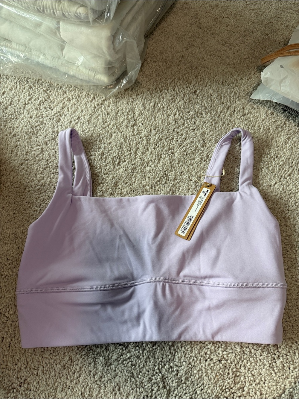 SKIMS Fits Everybody Square Neck Longline Lily Scoop Bralette Sz M NWT
